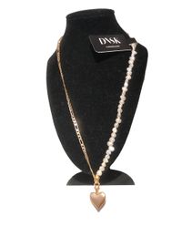 Kette Perlen und gold (auch in Silber) Herzanh&auml;nger 49&euro;